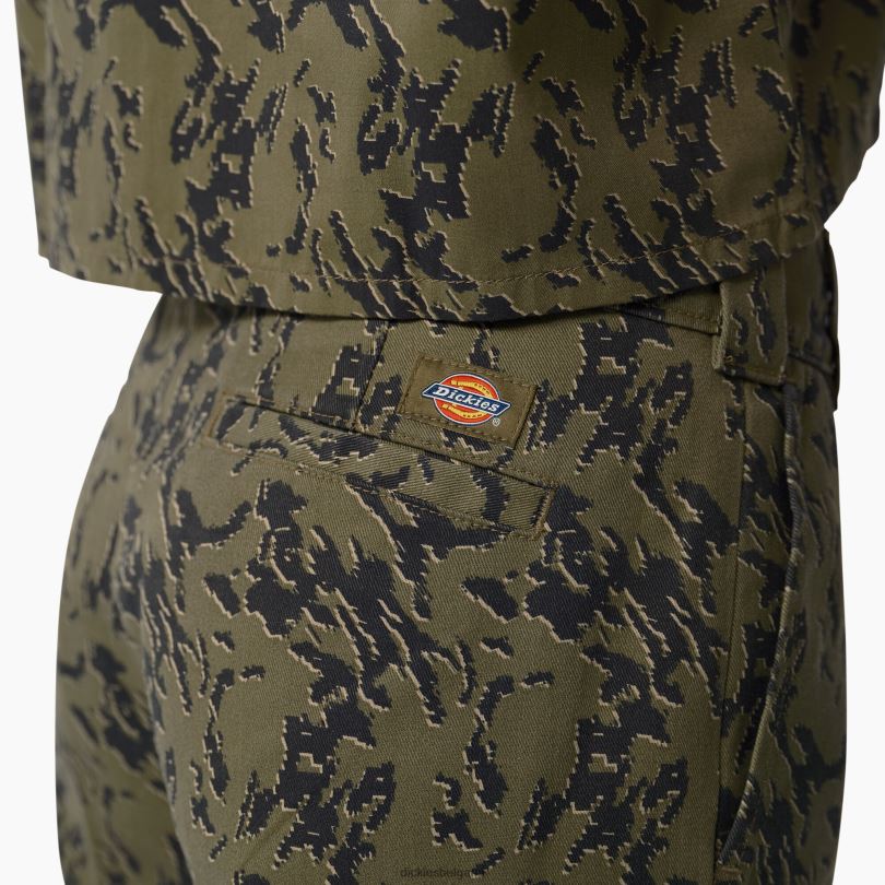 Жени Dickies drewsey камуфлажен панталон с широки крачоли редовен облекло R2PH81900
