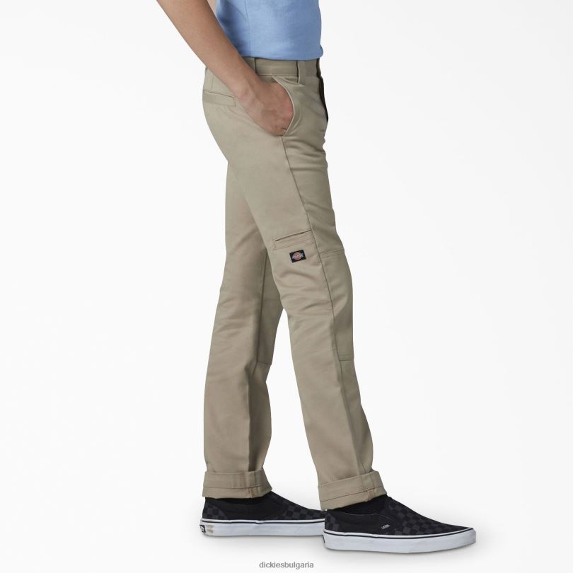 деца Dickies гъвкав тесни панталони с двойно коляно пустинен пясък (ds) облекло R2PH82662