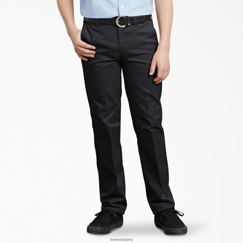 деца Dickies flex slim fit панталони черно (bk) облекло R2PH82667