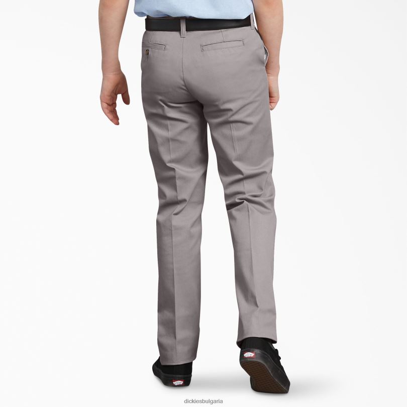 деца Dickies flex slim fit панталони сребро (sv) облекло R2PH82670
