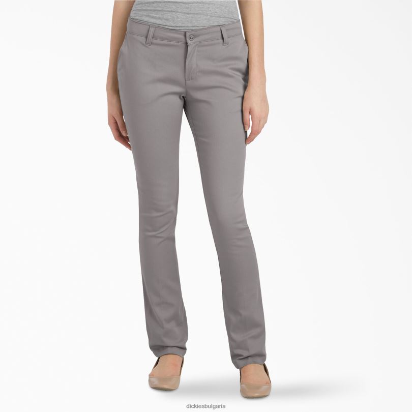 деца Dickies панталони с класическа кройка за юноши сребро (sv) облекло R2PH82715