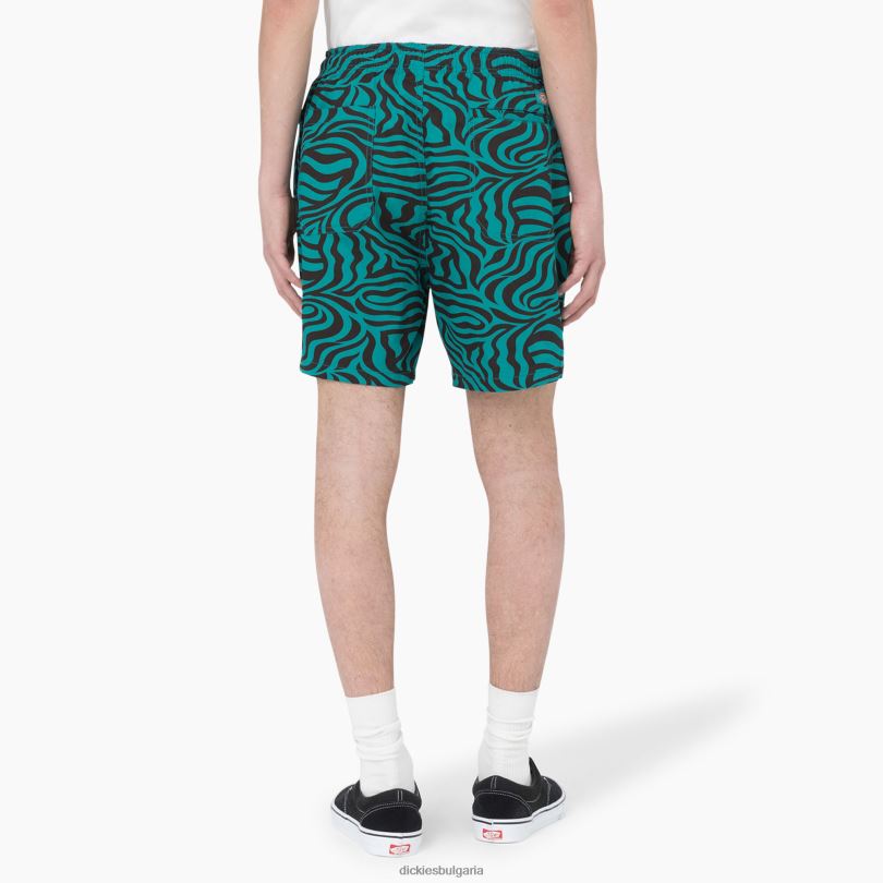 мъже Dickies къси панталони със зебра и връзки 6