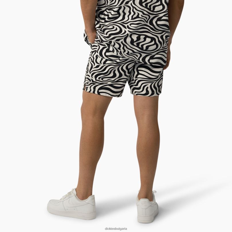 мъже Dickies къси панталони със зебра и връзки 6