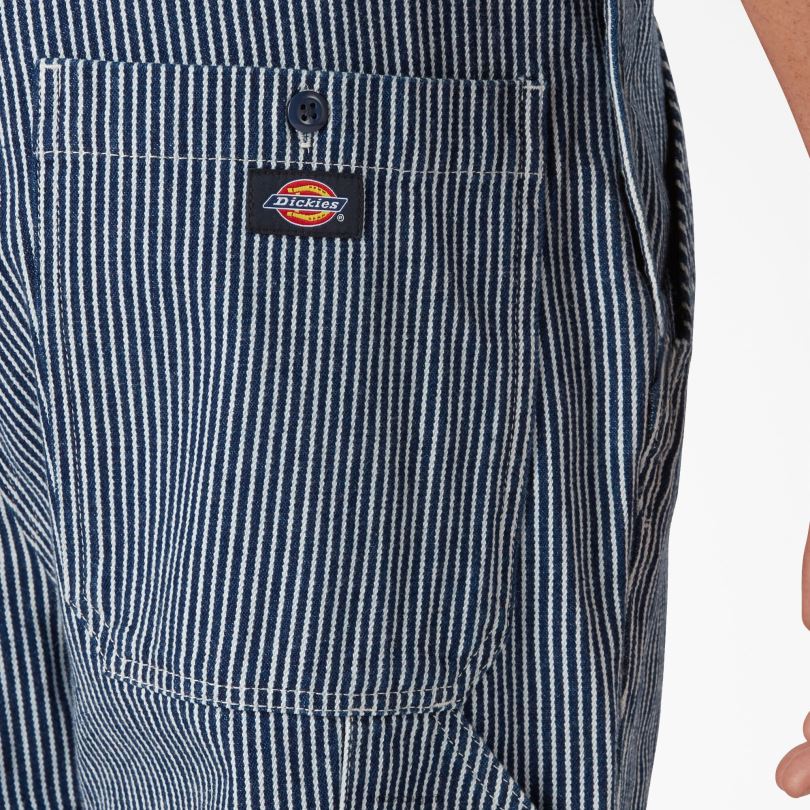 мъже Dickies гащеризон с двоен нагръдник на хикори райе редовен облекло R2PH81515