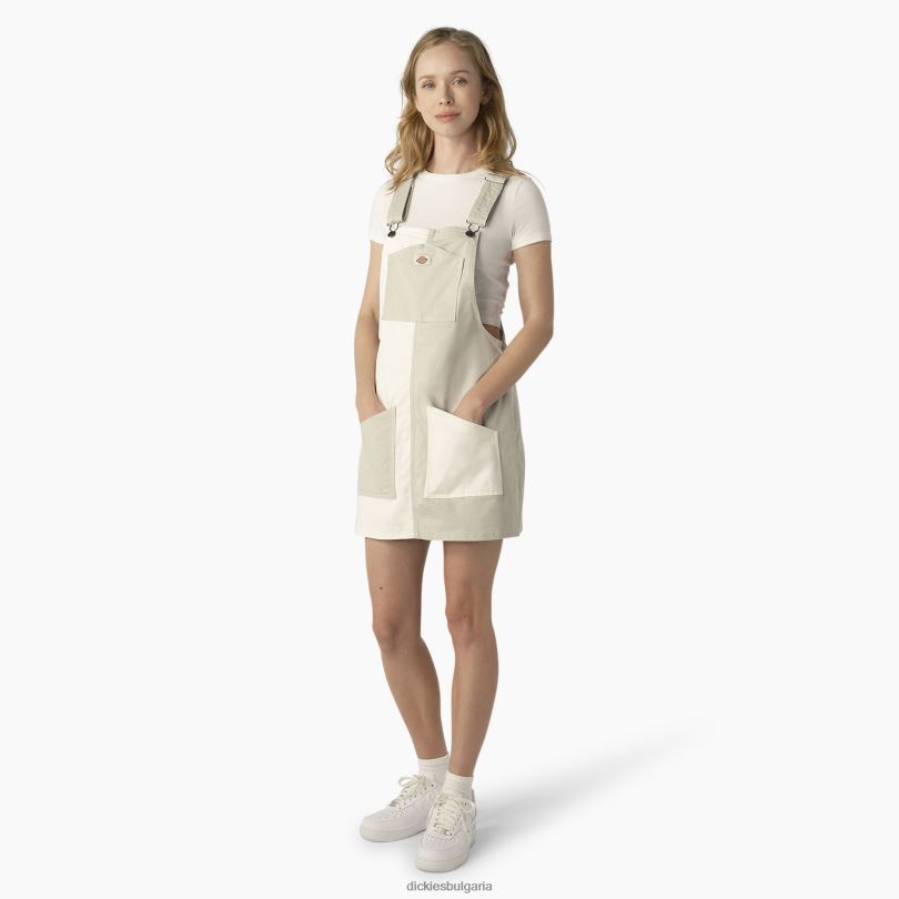 Жени Dickies гащеризон с цветни блокове цветен блок облак/пустиня (ъъъъъ) облекло R2PH81929