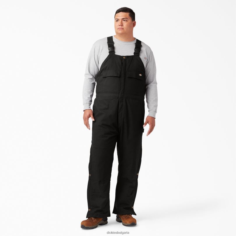 мъже Dickies изолиран гащеризон с пясъчна патица черно (bk) облекло R2PH81438