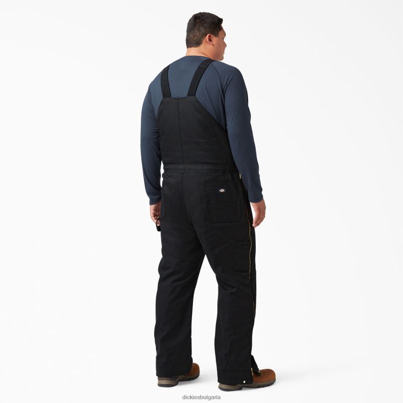 мъже Dickies гащеризон с изолиран нагръдник черно (bk) облекло R2PH81443