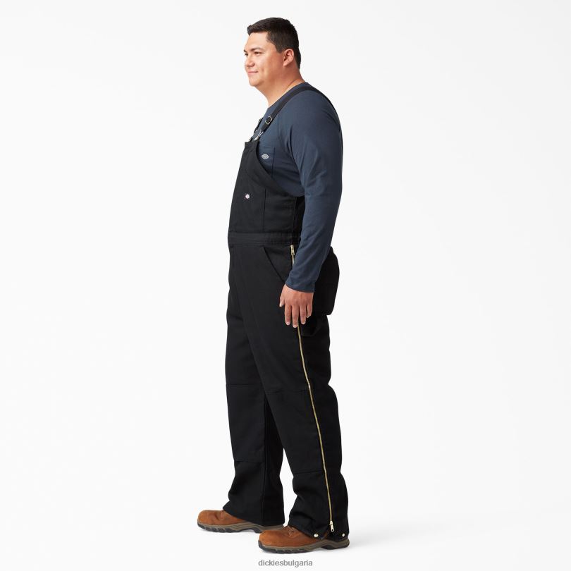 мъже Dickies гащеризон с изолиран нагръдник черно (bk) облекло R2PH81443
