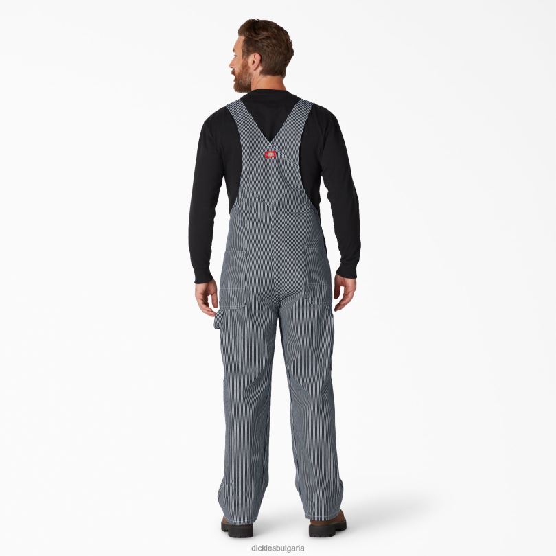 мъже Dickies гащеризон с лигавник с райета от хикори хикори ивица (hs) облекло R2PH81245