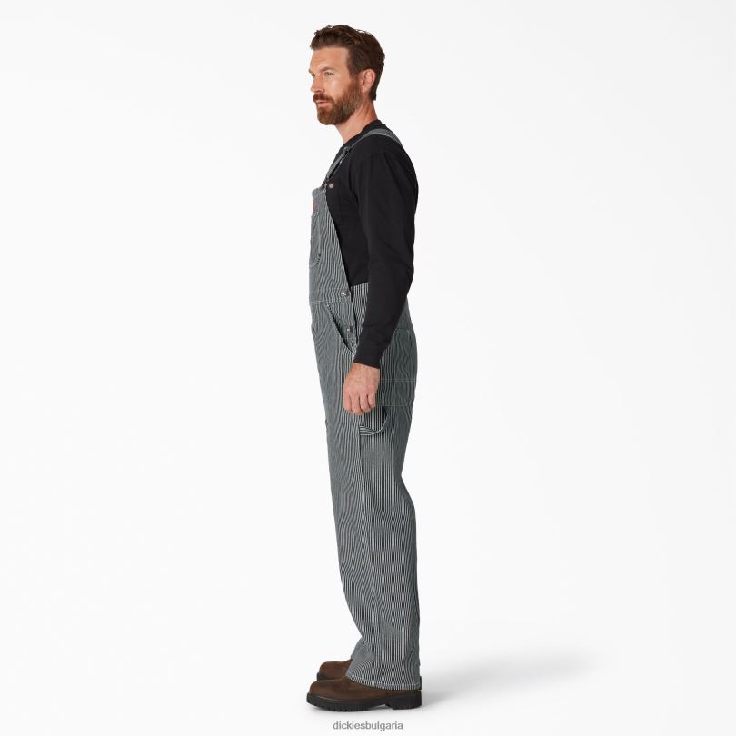 мъже Dickies гащеризон с лигавник с райета от хикори хикори ивица (hs) облекло R2PH81245