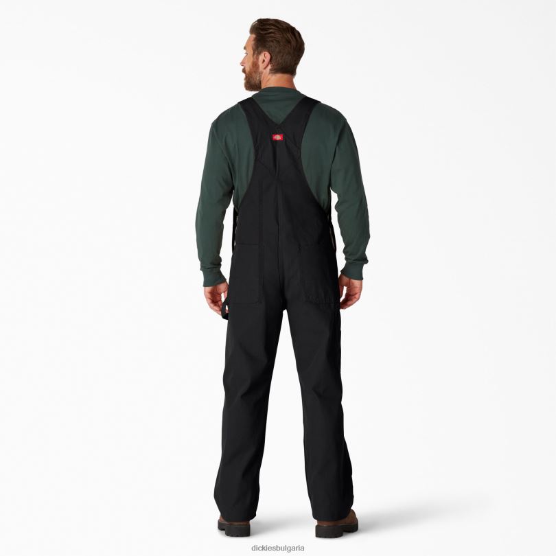 мъже Dickies класически гащеризон с лигавник изплакнато черно (rbk) облекло R2PH81217
