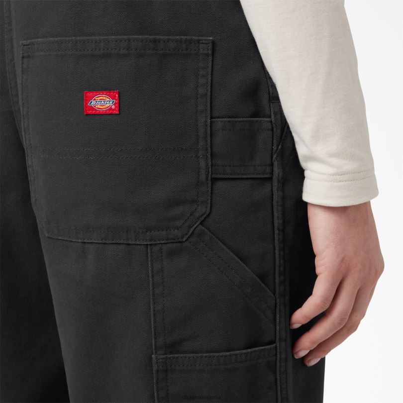 Жени Dickies гащеризон със спокойна кройка изплакнато черно (rbk) облекло R2PH81559