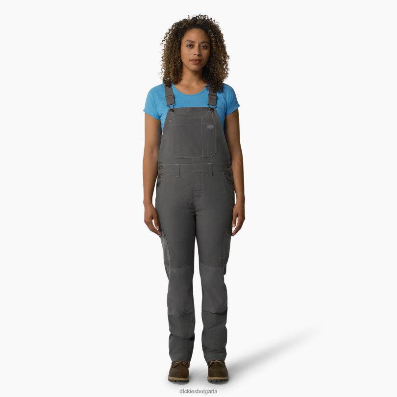 Жени Dickies охлаждащ рипстоп гащеризон изплакнат графит (rga) облекло R2PH81609