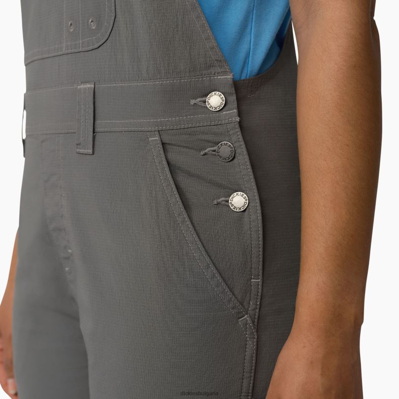 Жени Dickies охлаждащ рипстоп гащеризон изплакнат графит (rga) облекло R2PH81609