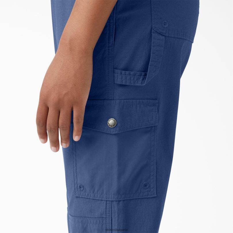 Жени Dickies охлаждащ рипстоп гащеризон изплакнато ретро индиго (rri) облекло R2PH81611