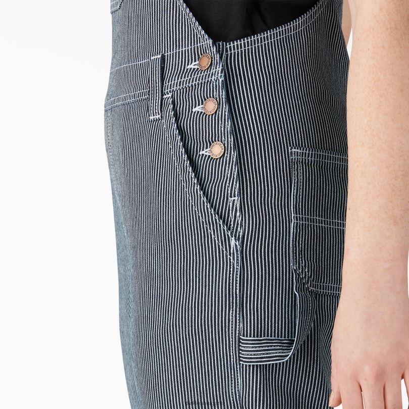 Жени Dickies гащеризон с лигавник с хикори райе ивица от хикори, измита с камъни (shs) облекло R2PH81943