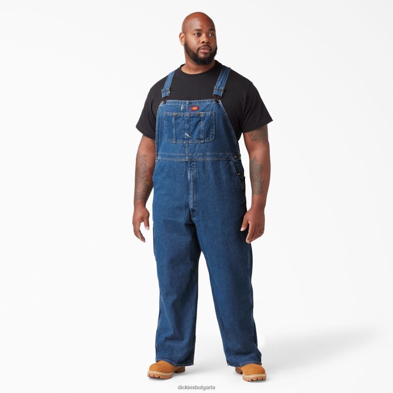 мъже Dickies гащеризон с лигавник в цвят индиго stonewashed индиго синьо (snb) облекло R2PH81233