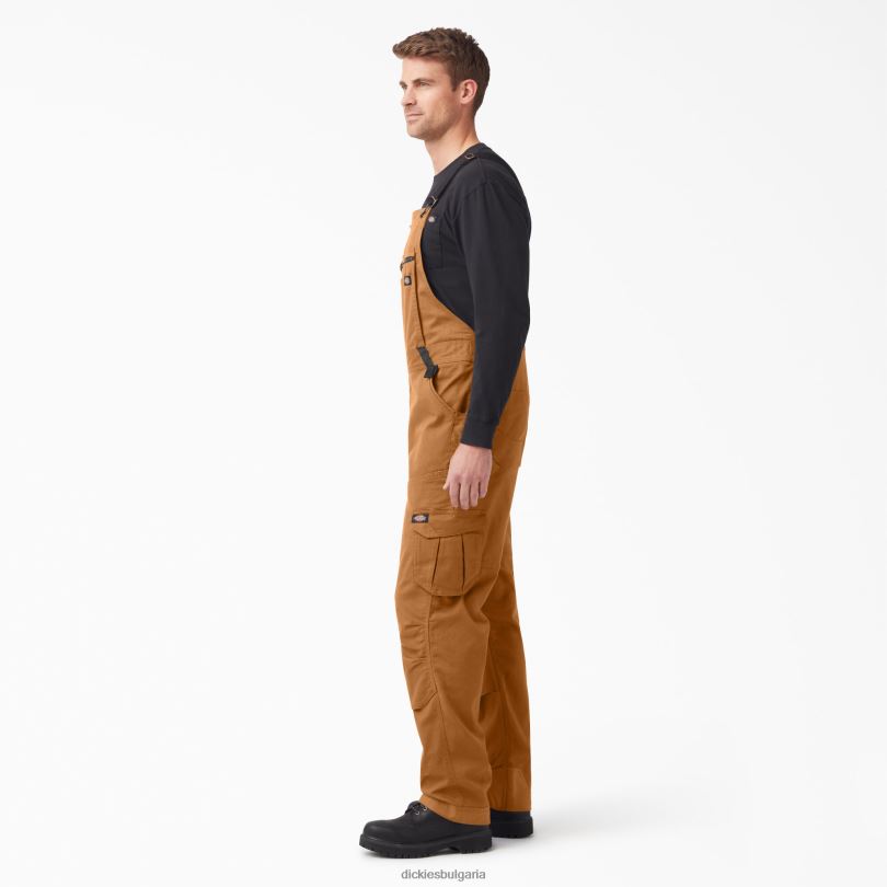 мъже Dickies гащеризон temp-iq 365 tech duck bib изплакната кафява патица (rbd) облекло R2PH81511