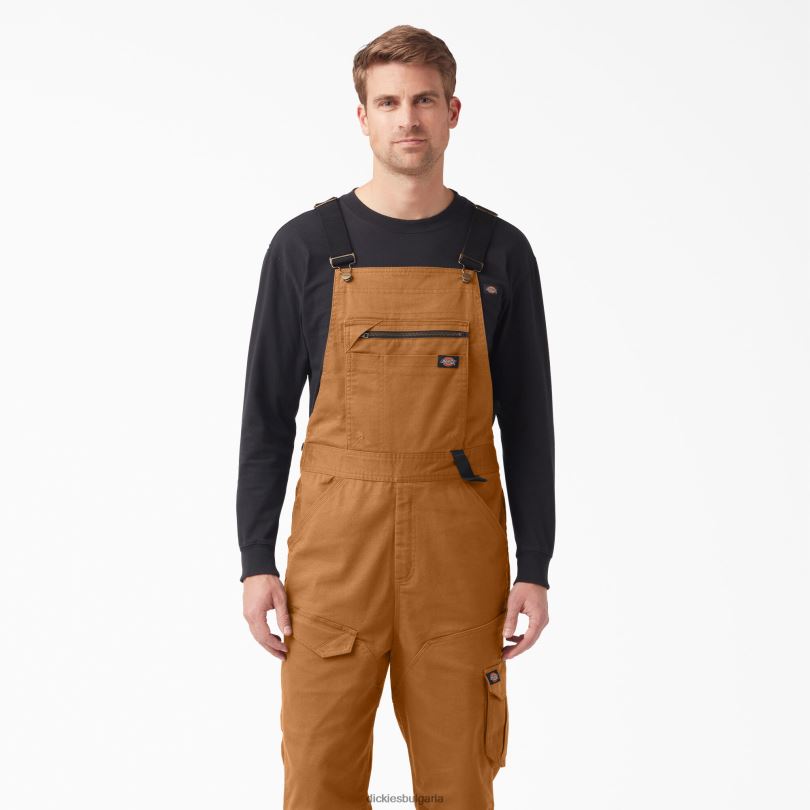 мъже Dickies гащеризон temp-iq 365 tech duck bib изплакната кафява патица (rbd) облекло R2PH81511