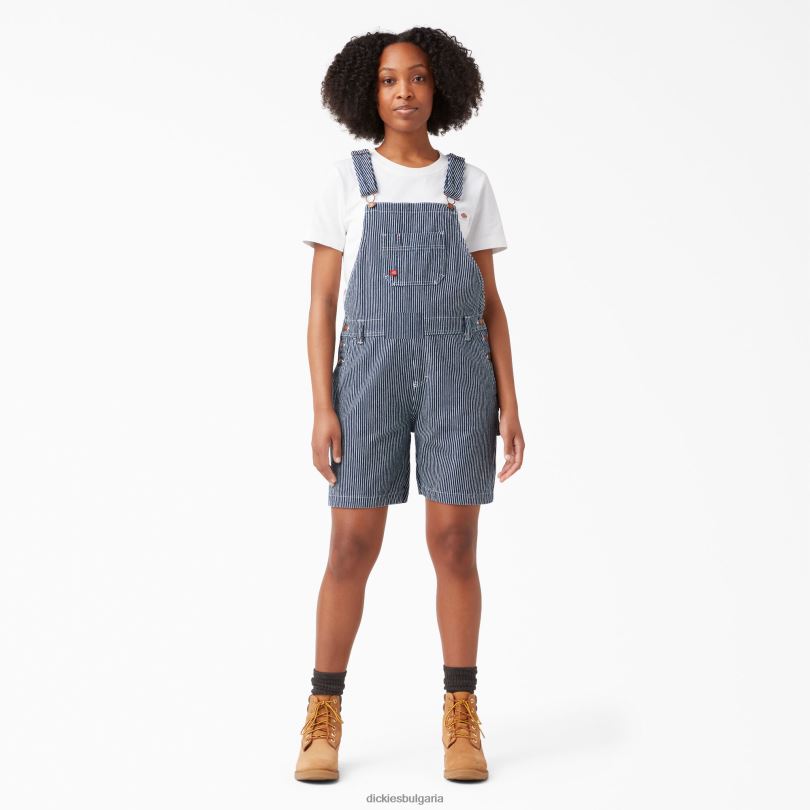 Жени Dickies панталони с лигавник 7" изплакната ивица от хикори (дясно) облекло R2PH81927