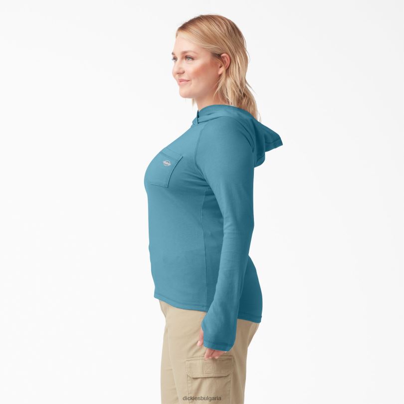 Жени Dickies плюс слънчева тениска с охлаждаща производителност дълбоко небе (esd) облекло R2PH81644