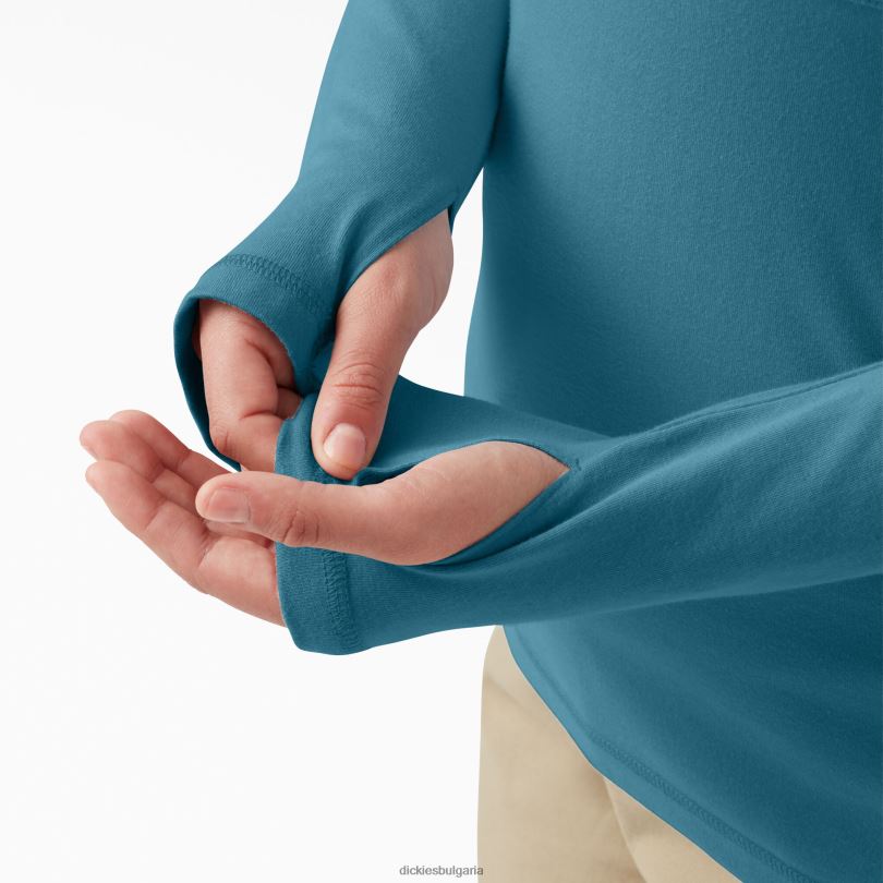 Жени Dickies плюс слънчева тениска с охлаждаща производителност дълбоко небе (esd) облекло R2PH81644