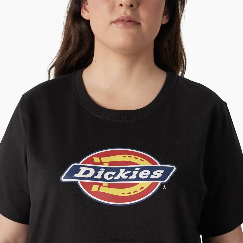 Жени Dickies плюс тениска с лого на тежка категория черно (kbk) облекло R2PH82146