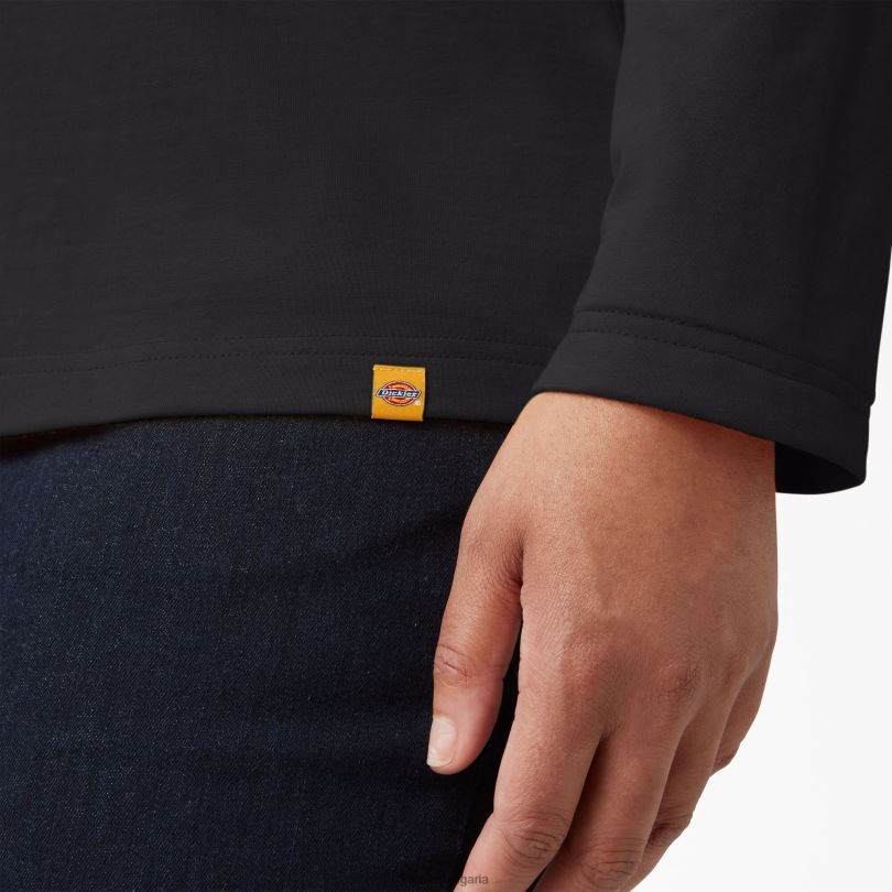 Жени Dickies плюс Хенли в тежка категория черно (kbk) облекло R2PH82154