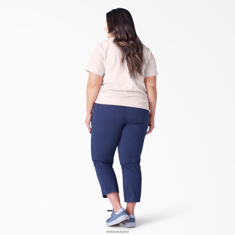 Жени Dickies плюс тежка тениска с къс ръкав лотосово розово (lo2) облекло R2PH81973