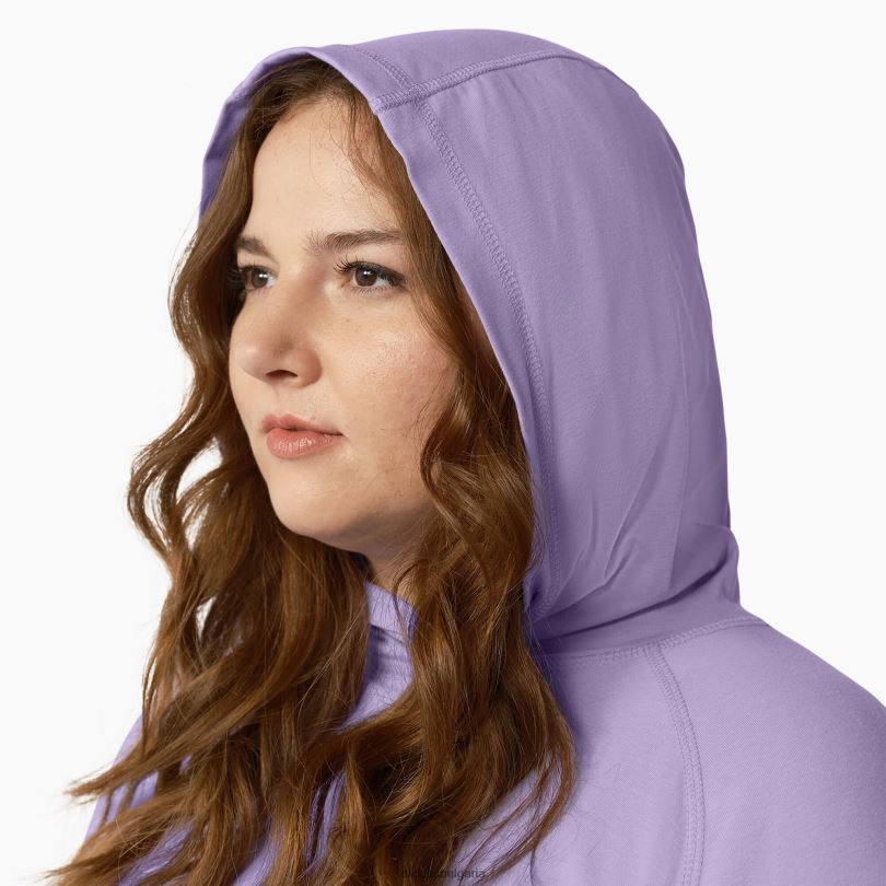 Жени Dickies плюс слънчева тениска с охлаждаща производителност лилава роза (ur2) облекло R2PH81649