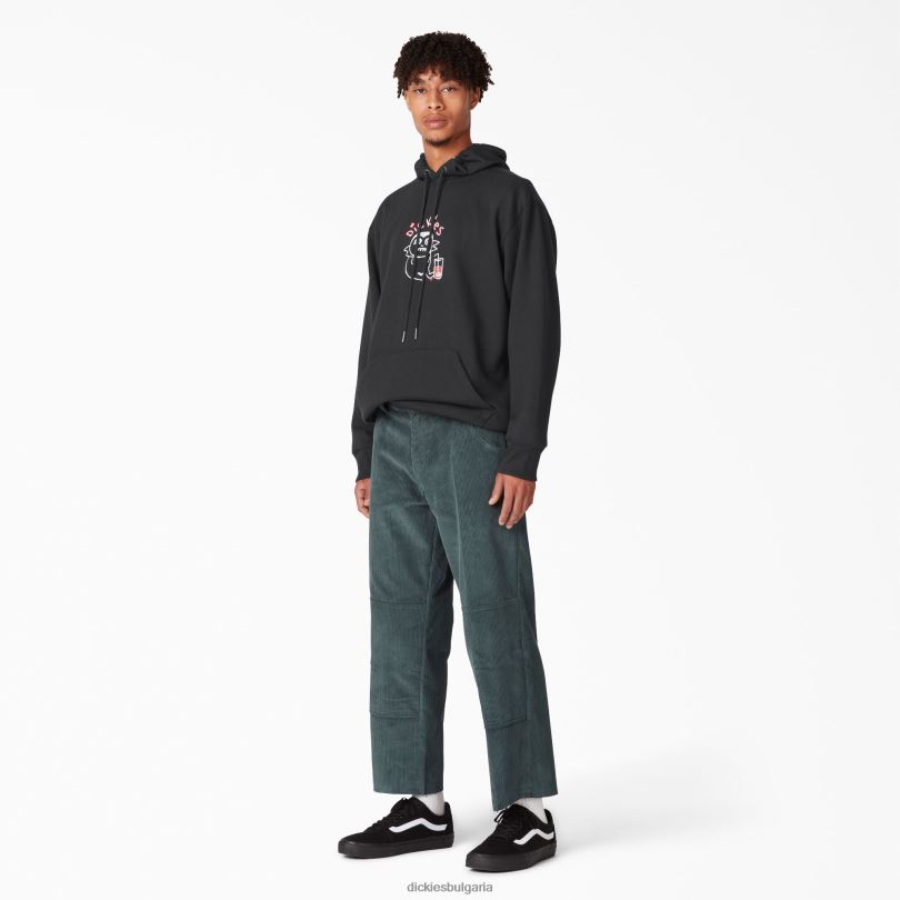 мъже Dickies франки вилани дрънкула суичър с графична качулка редовен облекло R2PH81115