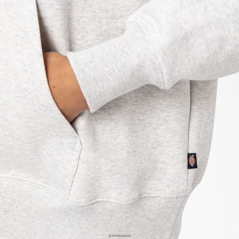 Жени Dickies суичър с качулка със спокойна кройка Summerdale хедър сиво (hg) облекло R2PH82356