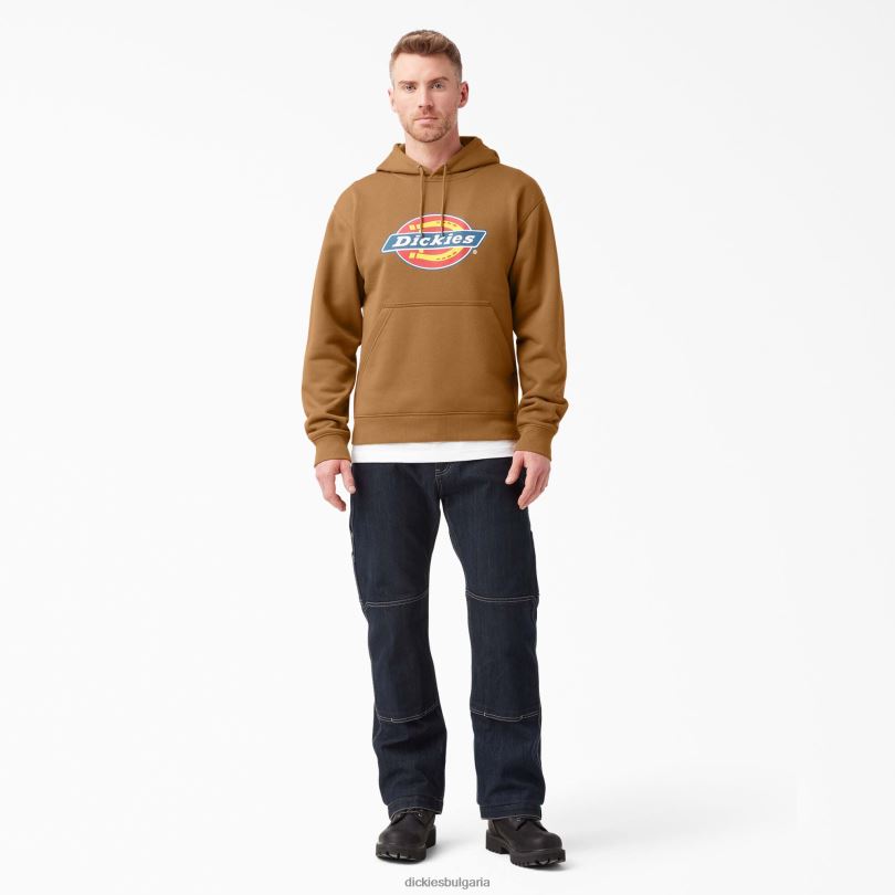 мъже Dickies водоотблъскваща трицветна качулка с лого кафява патица (bd) облекло R2PH81104