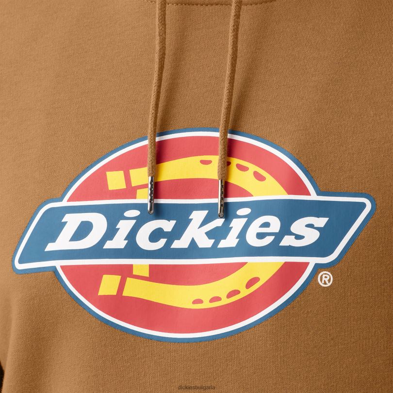 мъже Dickies водоотблъскваща трицветна качулка с лого кафява патица (bd) облекло R2PH81104