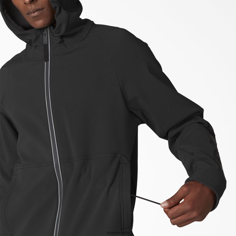 мъже Dickies ултимативна защита с качулка с цип черно (bk) облекло R2PH81198