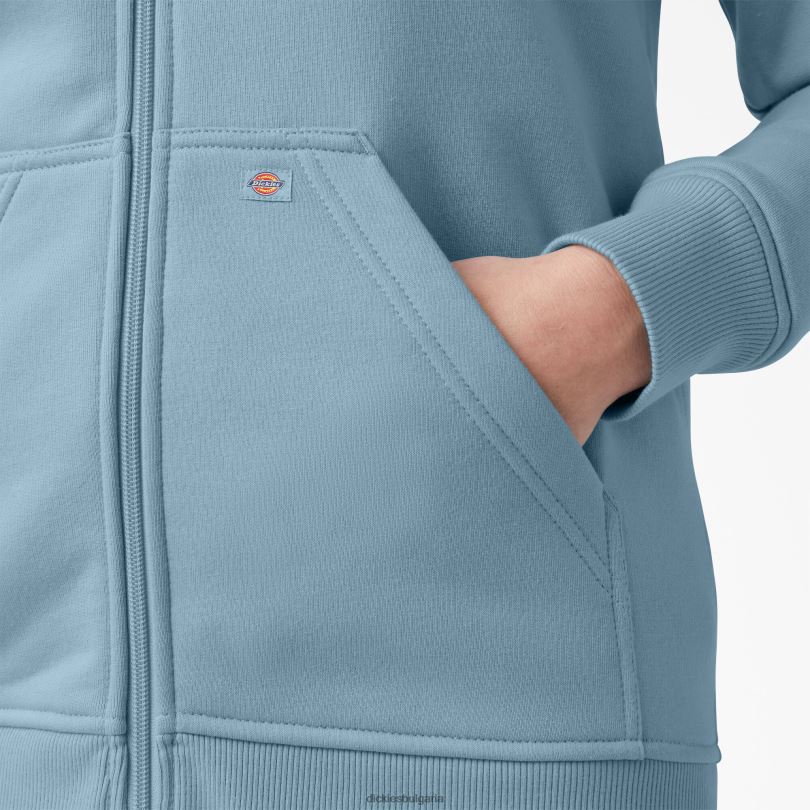 Жени Dickies тежка качулка от полар с пълен цип чисто синьо (eu) облекло R2PH82286