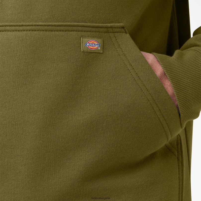 мъже Dickies водоотблъскваща качулка с ръкав с лого зелен мъх (g2m) облекло R2PH81037