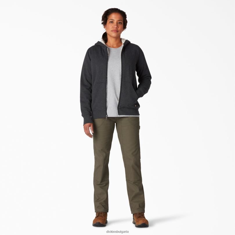 Жени Dickies качулка с поларена подплата с висок косъм черен (kbd) облекло R2PH82284