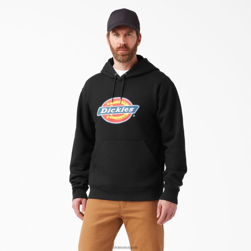 мъже Dickies водоотблъскваща трицветна качулка с лого черно (kbk) облекло R2PH81107