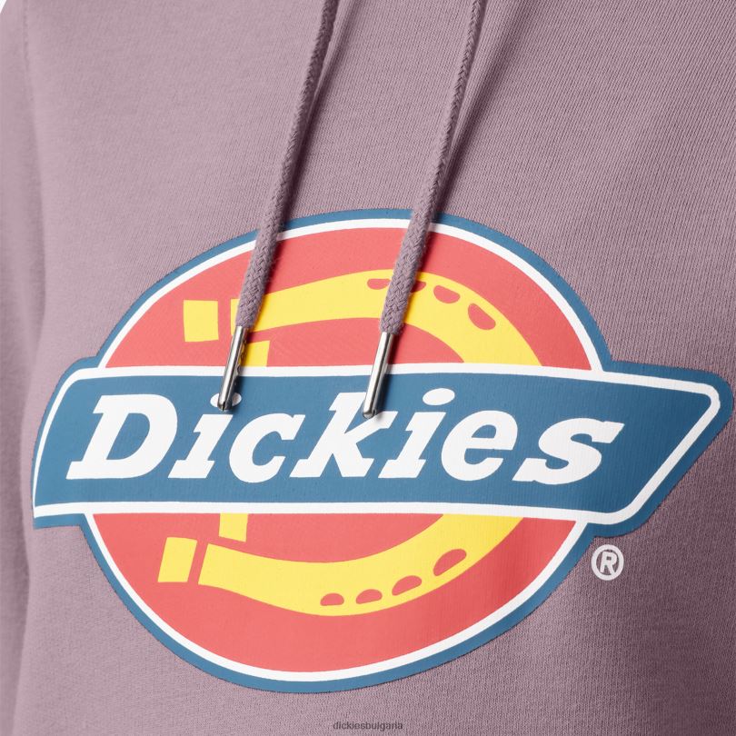 Жени Dickies тежък пуловер с лого люляк (lc) облекло R2PH82331