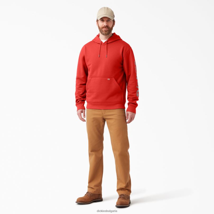 мъже Dickies водоотблъскваща качулка с ръкав с лого разтопена лава (m2a) облекло R2PH81043