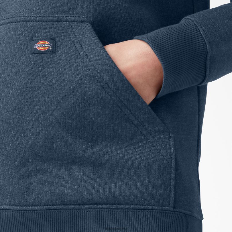 Жени Dickies тежък пуловер с ръкави с лого хедър флот (nvh) облекло R2PH82310