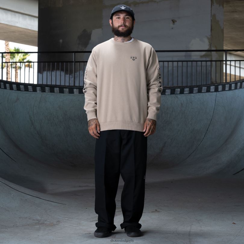 мъже Dickies ronnie sandoval суичър със спокойна кройка пустинен пясък (ds) облекло R2PH81128