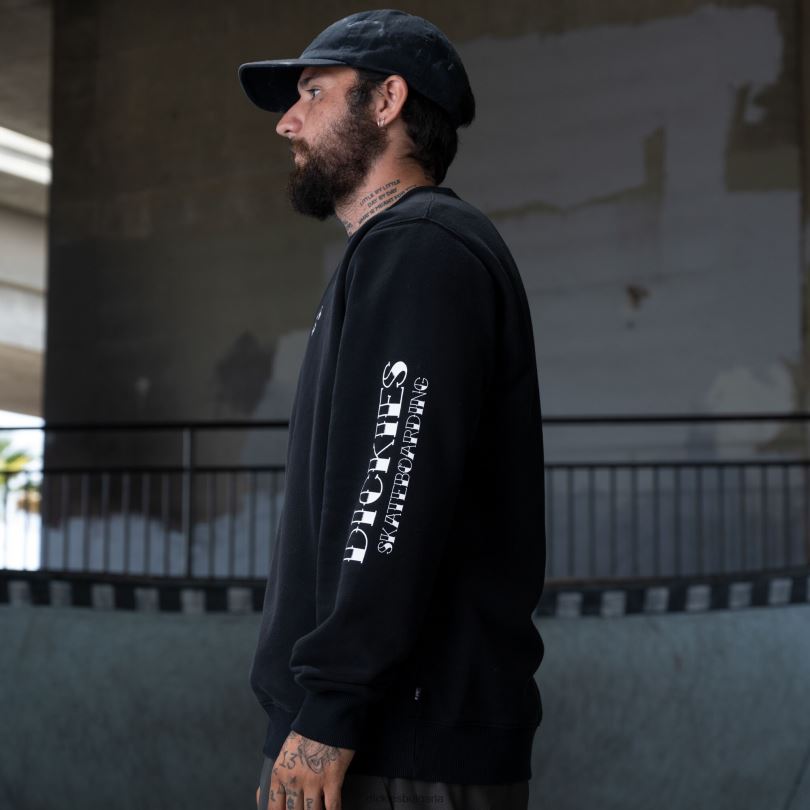 мъже Dickies ronnie sandoval суичър със спокойна кройка черно (kbk) облекло R2PH81129