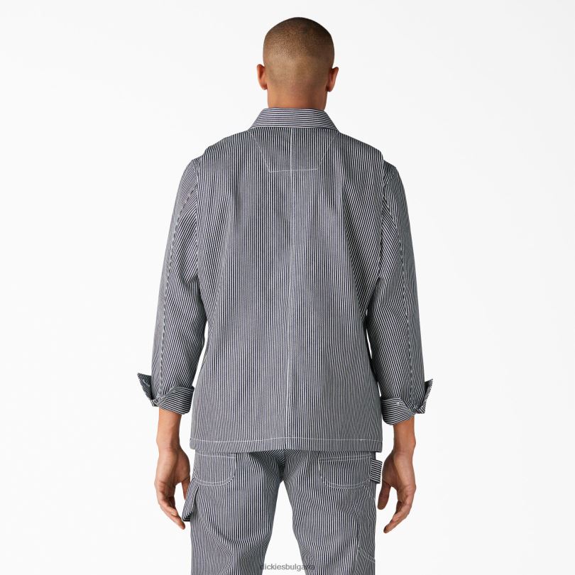 мъже Dickies Палто на райета от хикори от 1922 г хикори ивица (hs) облекло R2PH81045