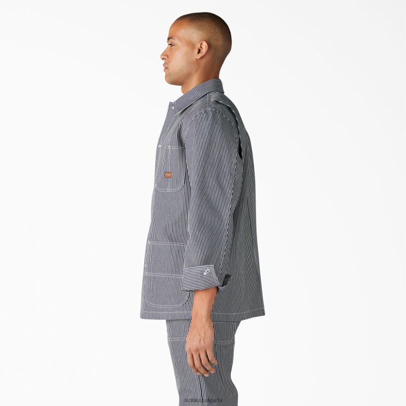 мъже Dickies Палто на райета от хикори от 1922 г хикори ивица (hs) облекло R2PH81045