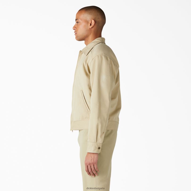 мъже Dickies Яке от кепър на бензиностанция от 1922 г изплакнат тен (rtn) облекло R2PH81029