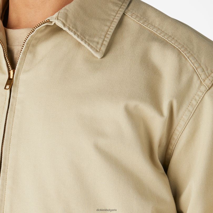 мъже Dickies Яке от кепър на бензиностанция от 1922 г изплакнат тен (rtn) облекло R2PH81029