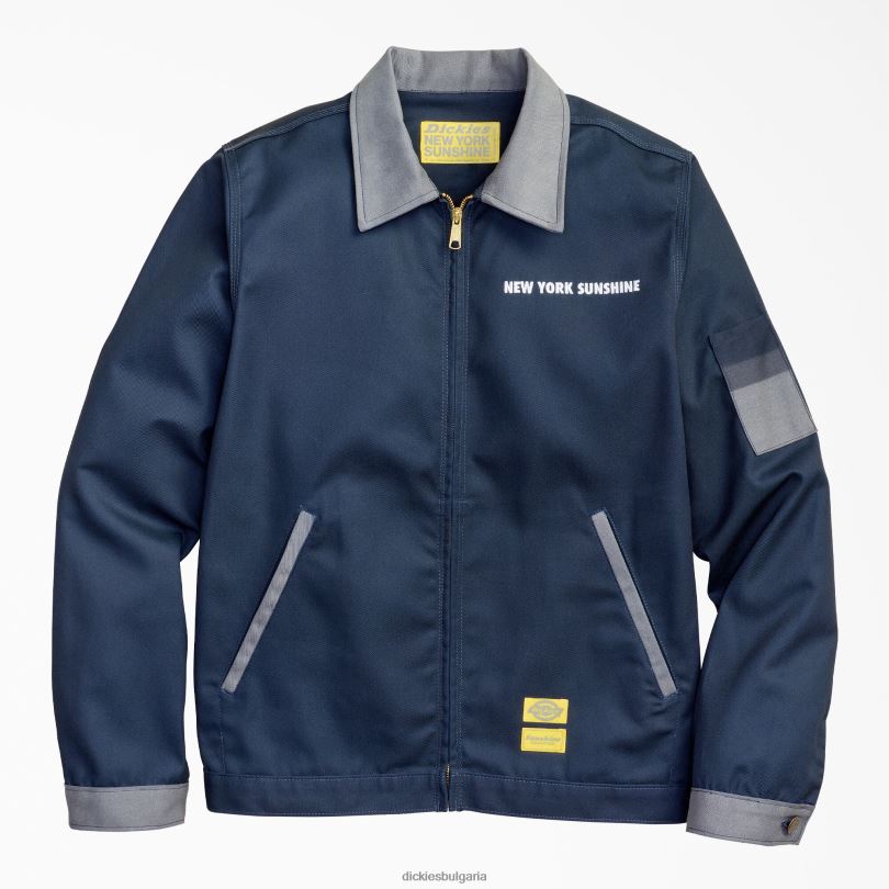 мъже Dickies Ню Йорк Слънчево слънце боядисано в Тексас яке за екип Айзенхауер редовен облекло R2PH81173