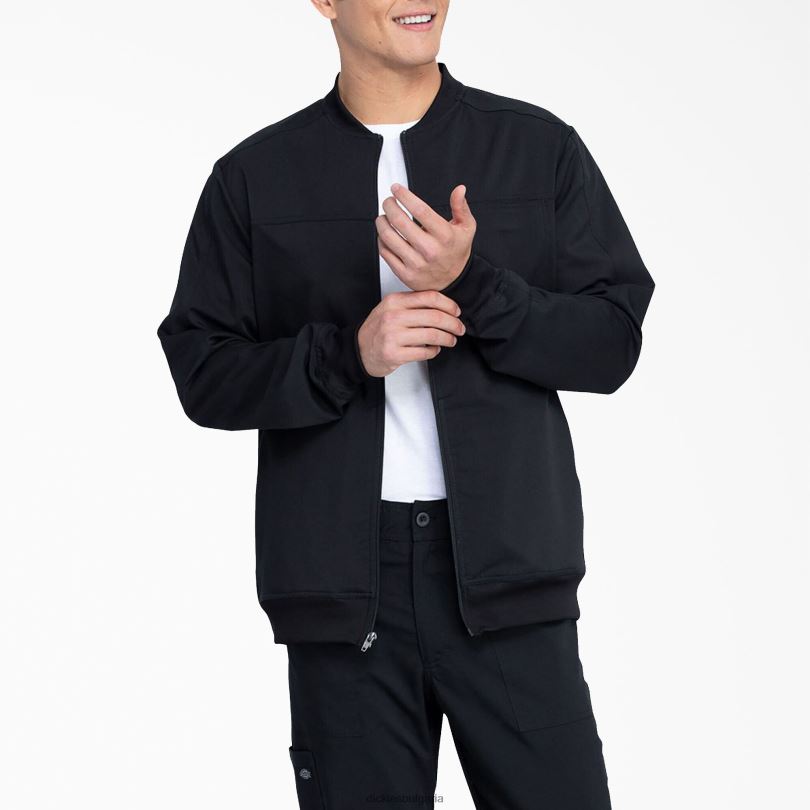 мъже Dickies балансирано яке с цип отпред черно (черно) облекло R2PH81301